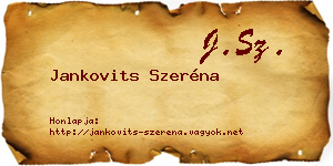 Jankovits Szeréna névjegykártya